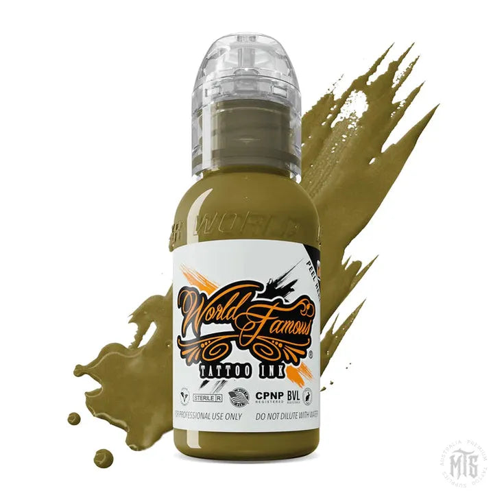 SICILIAN OLIVE - WORLD FAMOUS-tattoo ink-World Famous-Melbourne Tattoo Supplies