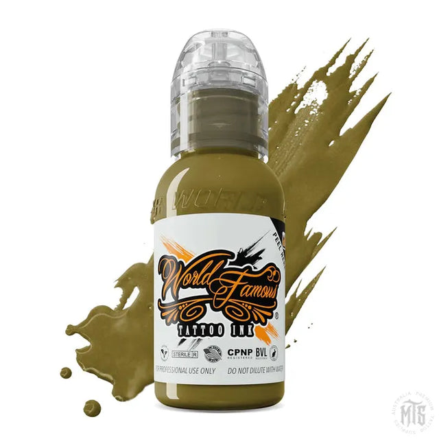 SICILIAN OLIVE - WORLD FAMOUS-tattoo ink-World Famous-Melbourne Tattoo Supplies
