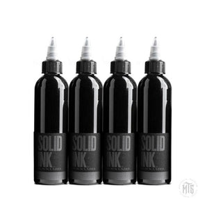 Solid Ink Black Label Individual grey wash-tattoo ink-Solid Ink-1oz-Dark-Melbourne Tattoo Supplies