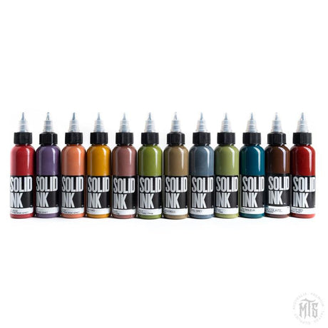 Solid Ink OPAQUE EARTH SET-tattoo ink-Solid Ink-1oz-Melbourne Tattoo Supplies