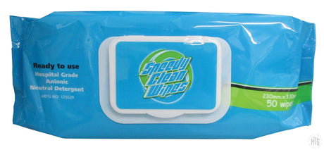 Speedy Clean Wipes - hospital grade disinfectant-Consumables-Whiteley-Melbourne Tattoo Supplies