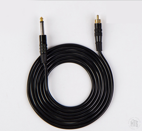 Straight RCA clip cord 1.8m-Tattoo Supplies-Generic-Melbourne Tattoo Supplies