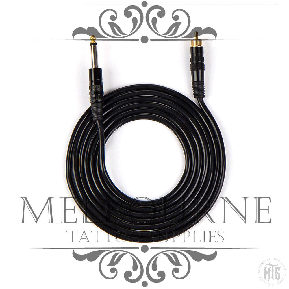 Straight RCA clip cord 1.8m-Tattoo Supplies-Generic-Melbourne Tattoo Supplies