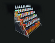 Tattoo Ink Display Stand - 5 tier-Tattoo Supplies-AVA-Clear-Melbourne Tattoo Supplies