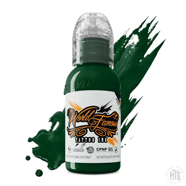 VEGAS GREEN - WORLD FAMOUS-tattoo ink-World Famous-Melbourne Tattoo Supplies
