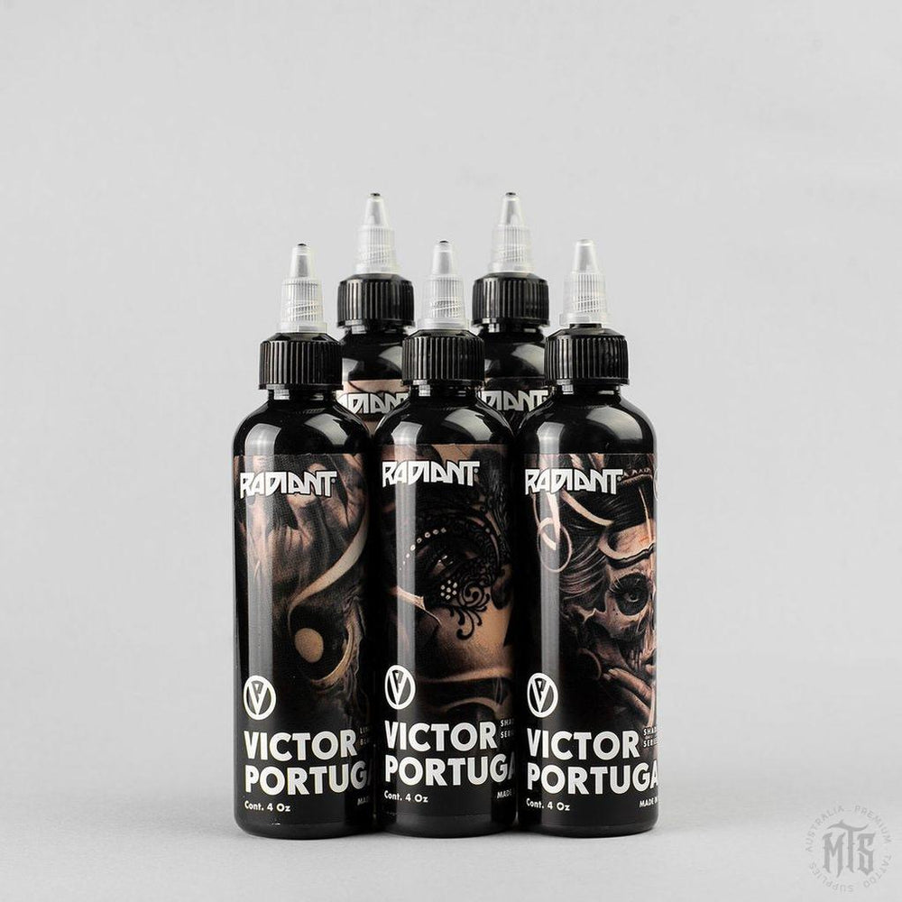 Victor Portugal Shading set - Radiant colors-tattoo ink-Radiant Ink-4oz-Melbourne Tattoo Supplies