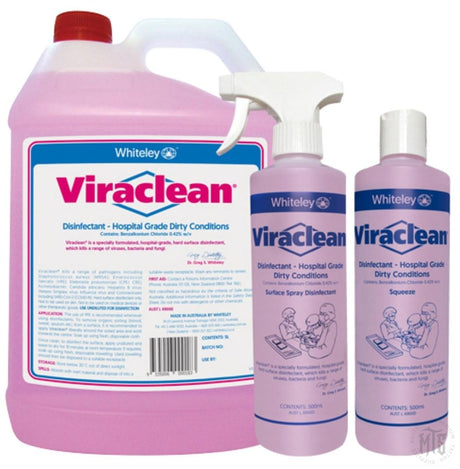 Viraclean hospital grade disinfectant-Consumables-Whiteley-500ml Trigger-Melbourne Tattoo Supplies