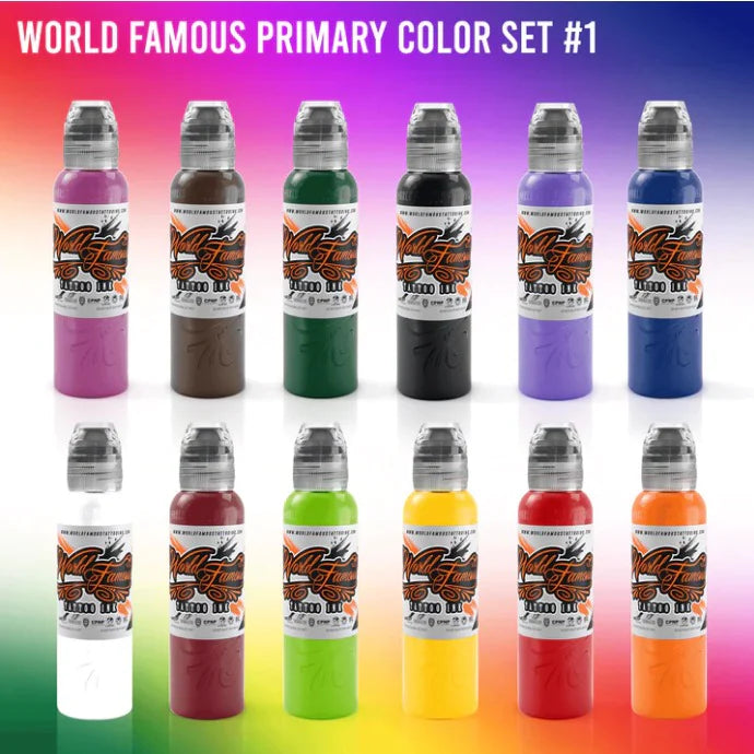 WORLD FAMOUS PRIMARY COLOR INK SET #1