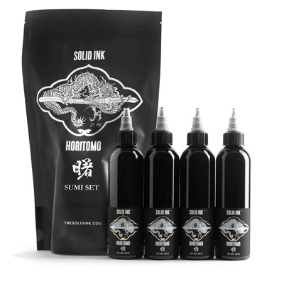 HORITOMO SUMI SET | Solid Ink 4oz