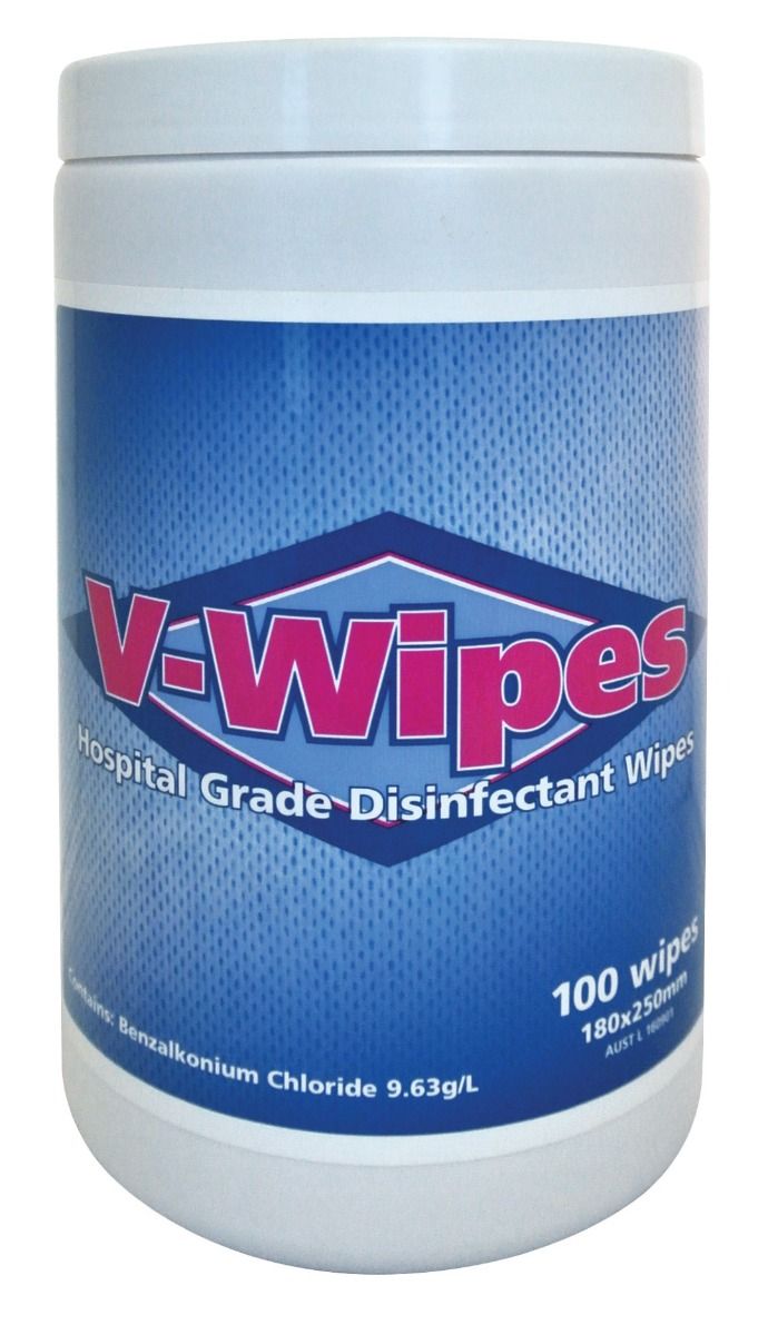 V-wipes hospital grade disinfectant